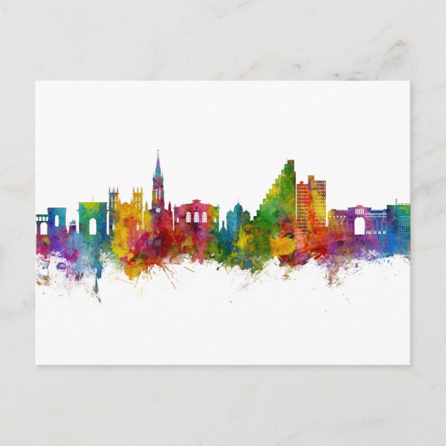 Postal Panorama de Montpellier Francia (Anverso)