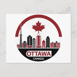 Postal Panorama de Ottawa Canadá