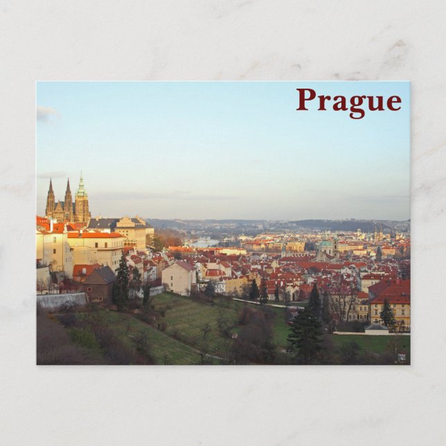 Postal Panorama de Praga (Anverso)