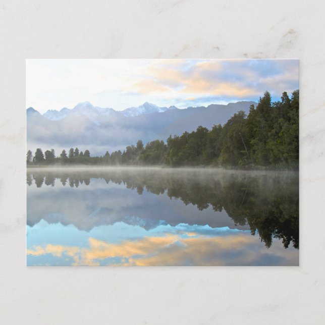 Postal Panorama de reflexiones de la mañana temprano (Anverso)