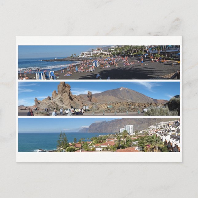 Postal Panorama de Tenerife (Anverso)