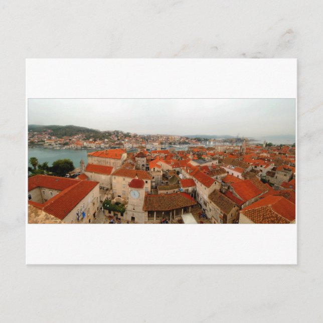 Postal Panorama de Trogir 2 (Anverso)
