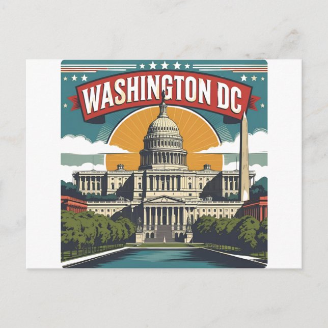Postal Panorama de Washington DC (Anverso)