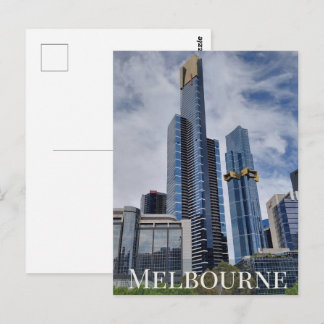 Postal Panorama del horizonte de Melbourne 