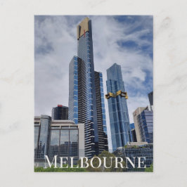 Postal Panorama del horizonte de Melbourne