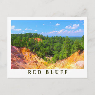 Postal Panorama del paisaje de Red Bluff - Escenarios de 
