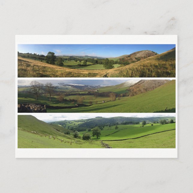 Postal panoramas de Peak District dales (Anverso)