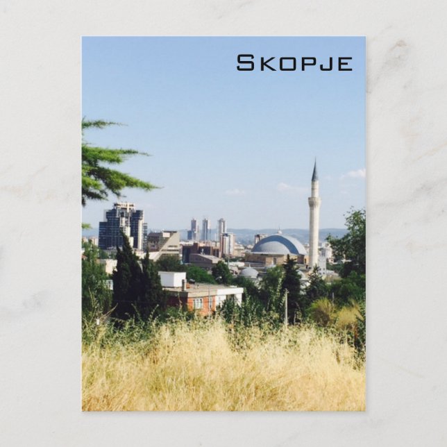 Postal Panoramic View of Skopje (Anverso)