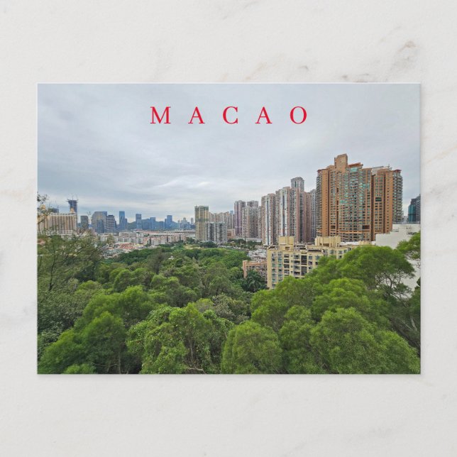Postal panorámica Macao Taipa (Anverso)