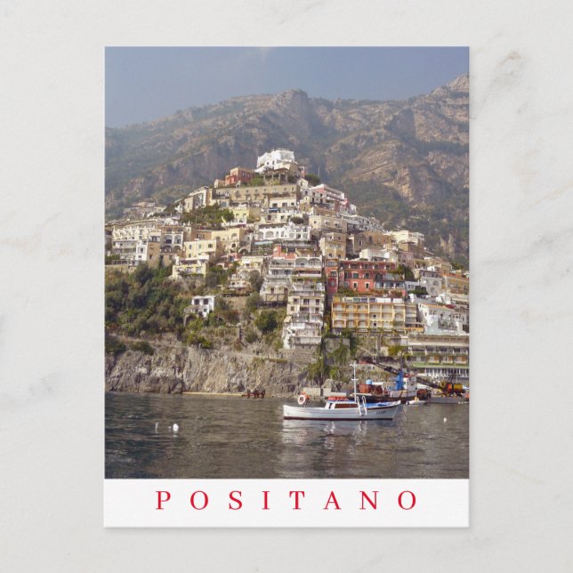 Postal panorámica Positano (Anverso)