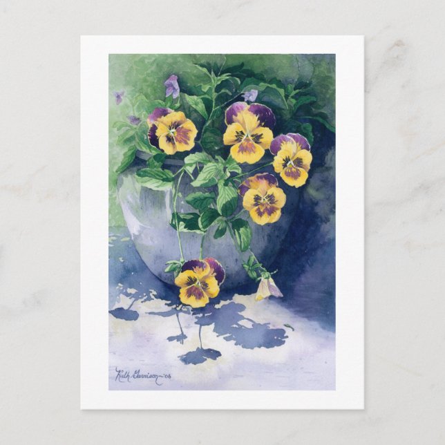 Postal Pansies en Planter en 2011 (Anverso)