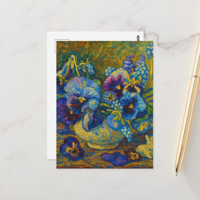 Postal Pansy (Anverso/Reverso In Situ)