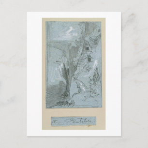 Postal Pantalica, de 'Vistas de Sicilia (tiza y gouache
