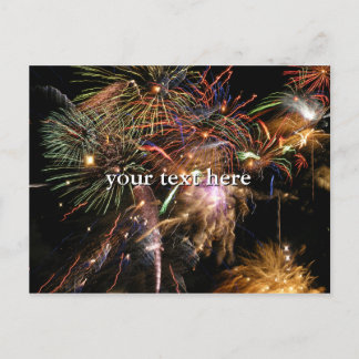 Postal Pantalla de fuegos artificiales