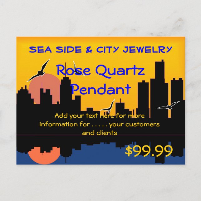 Postal Pantalla Skyline Sunset (Anverso)