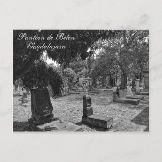 Postal Panteón de Belén Blanco y Negro