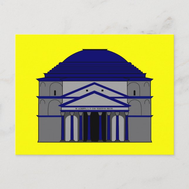 Postal Panteón, inspiraciones de Roma (Anverso)