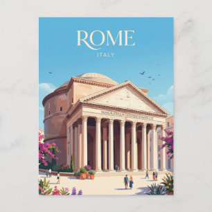 Postal Panteón Italia