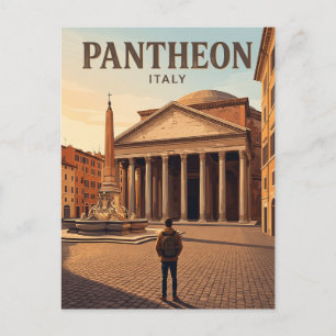 Postal Panteón Italia
