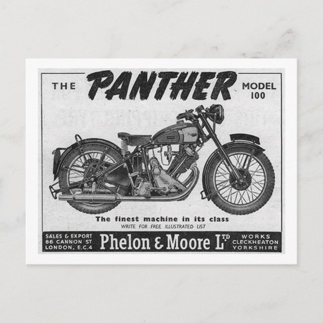 Postal pantera 100 (Anverso)