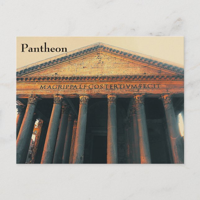 Postal Pantheon Postcard (Anverso)