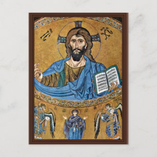 Postal Pantocrador De Cristo Por Meister Von Cefalã¹ (Mej