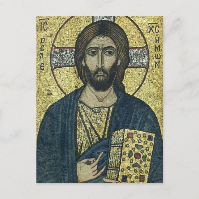 Postal Pantocrador de Jesucristo (Anverso)
