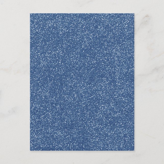 Postal PANTONE Classic Blue con falso Purpurina (Anverso)