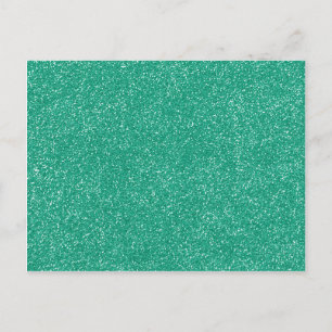 Postal PANTONE Lucite Green con un falso Purpurina