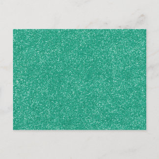 Postal PANTONE Lucite Green con un falso Purpurina