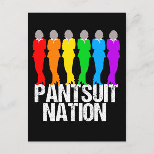 Postal Pantsuit Nation Rainbow Women