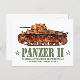 Postal Panzer II A2 Guerra Mundial Dos tanques de luz ale