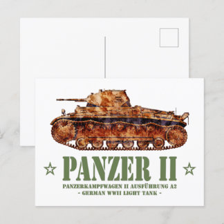 Postal Panzer II A2 Guerra Mundial Dos tanques de luz ale