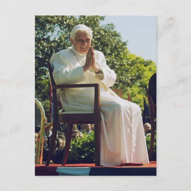 Postal Papa alemán Benedicto (Anverso)