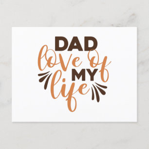 Postal Papá Amor por mi vida
