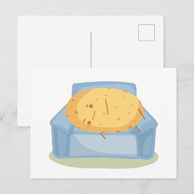 Postal Papa Cansado (Anverso / Reverso)