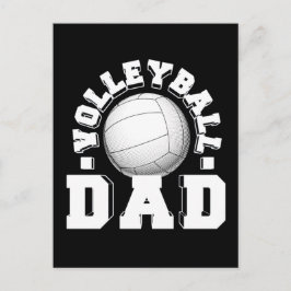 Postal Papá de Voleibol Escuela Antigua Elegante