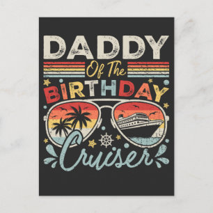 Postal Papá del crucero de cumpleaños Vacaciones