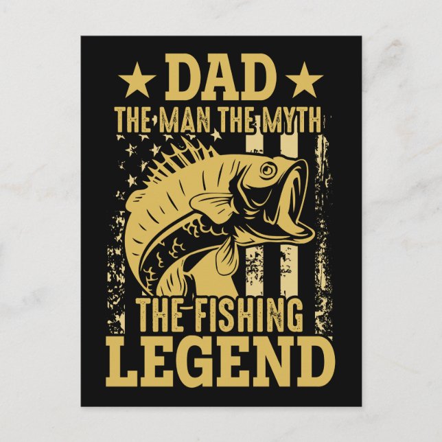 Postal Papá - El hombre, el mito, la leyenda de la pesca (Anverso)