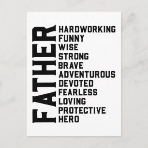 Postal Papá el hombre el mito la leyenda papá papá hombre