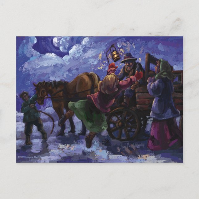 Postal Papá está en casa (Anverso)