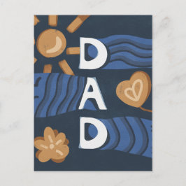 Postal Papá - Feliz Día del Padre Azul de la Marina