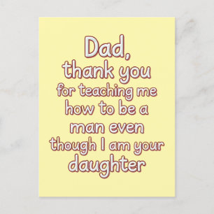 Postal Papá Gracias por Enseñarme a Ser un Hombre