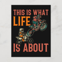Papá hijo de motocross bicicleta de tierra padre y
