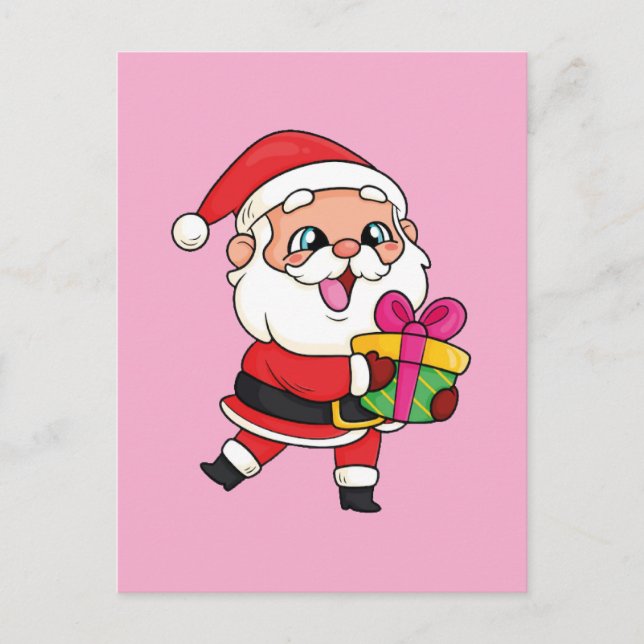 Postal Papa noel (Anverso)