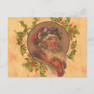 Postal Papá Noel Antiguo Victoriano Leyendecker