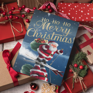 Postal Papá Noel Destruye las Pendientes