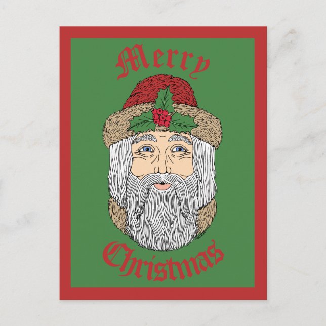 Postal Papá Noel Navidad (Anverso)