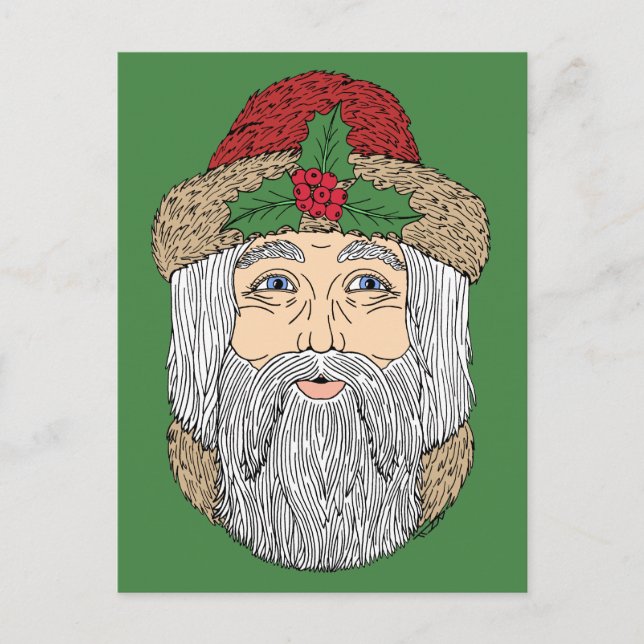 Postal Papá Noel Navidad (Anverso)