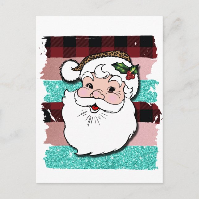 Postal papá noel vintage (Anverso)
